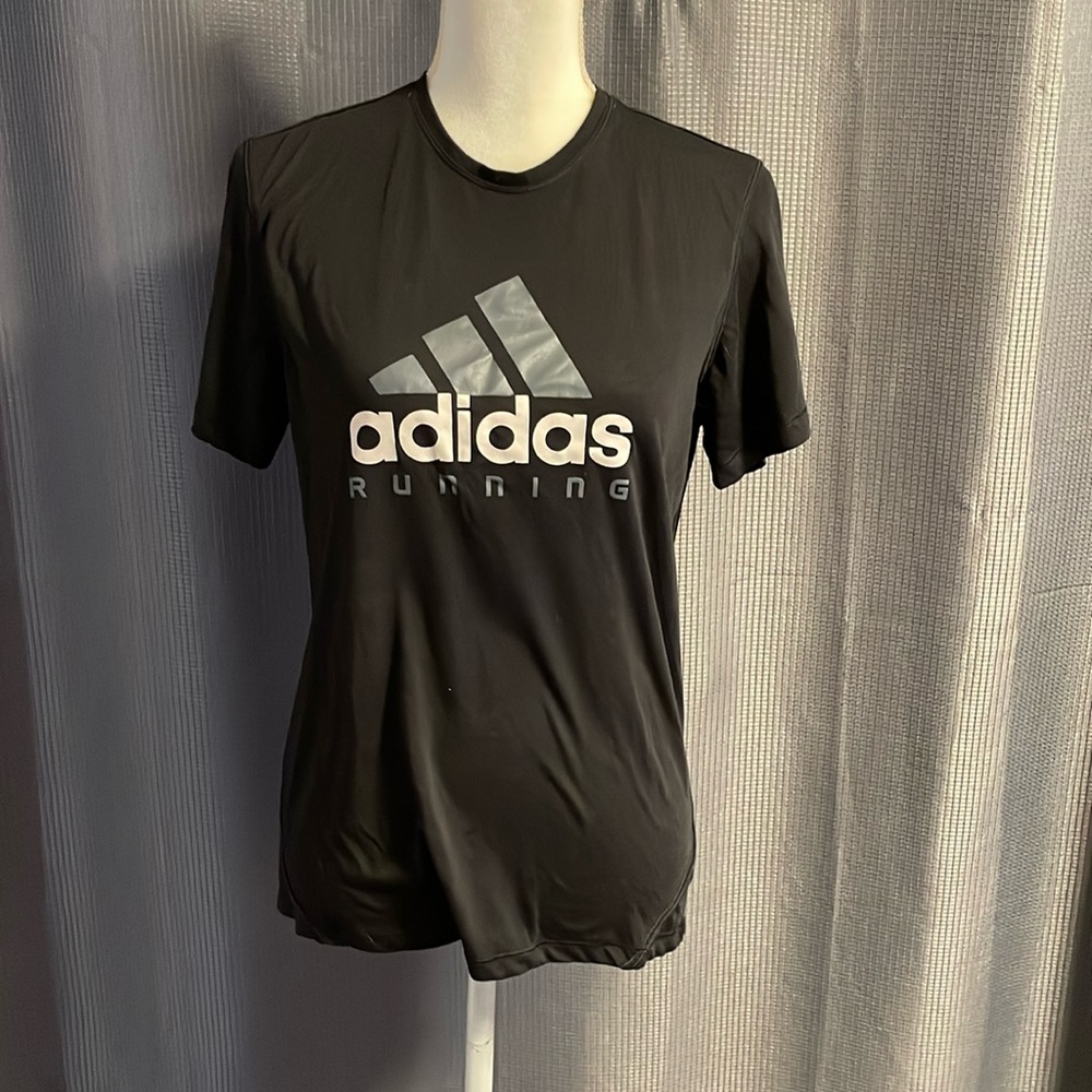 Adidas running shirt, black size Medium